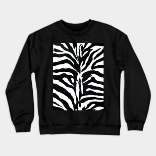 Zebra Print Crewneck Sweatshirt